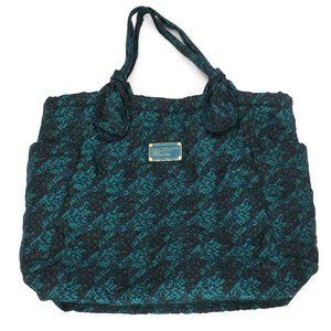 Marc Jacobs Workwear Bag Nylon Quilt Large Knot Tote Terrance Parakeet Purse